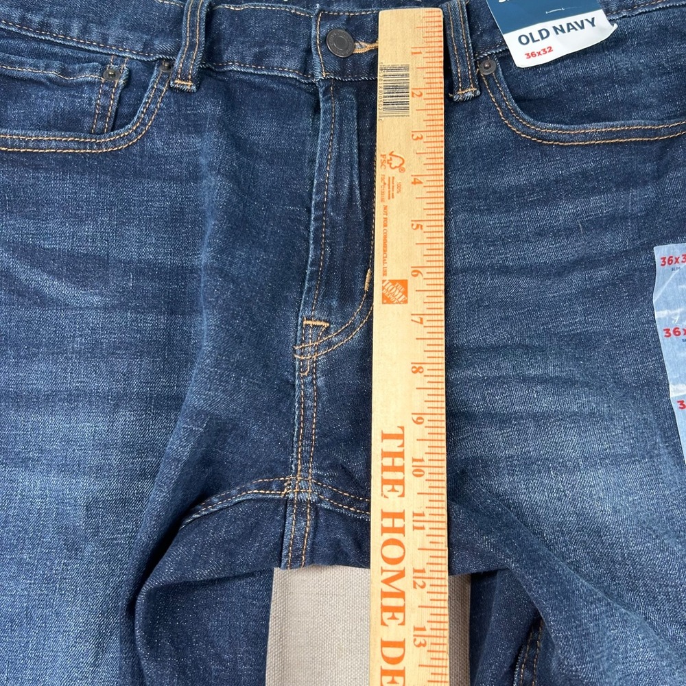 Old Navy Jeans Mens 36x32 Lim Dark Wash Denim Classic Flex Stretch - Picture 9 of 10